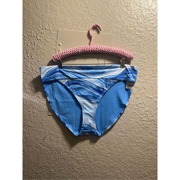 Outdoor Oasis Blue Marble Medium Coverage Swimsuit Bottom Woman’s 1X NEW - Picture 1 of 10
